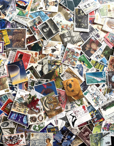 1000 mixed postage stamps - mixed,
