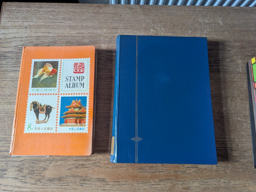 Vtg stamp albums - x, 2
