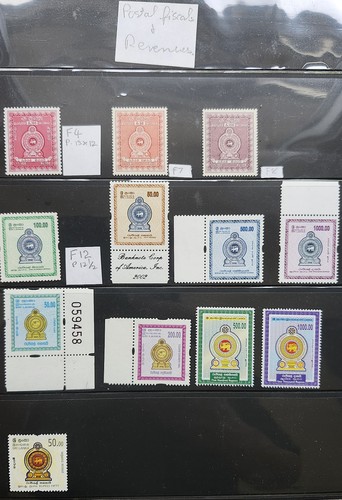 Sri lanka postal - postal, fiscals