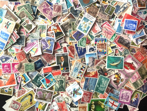 1000 world postage stamps - 1000,