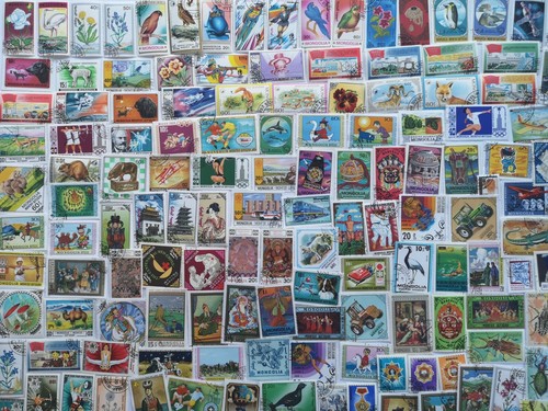 Mongolia stamps collection - stamps,